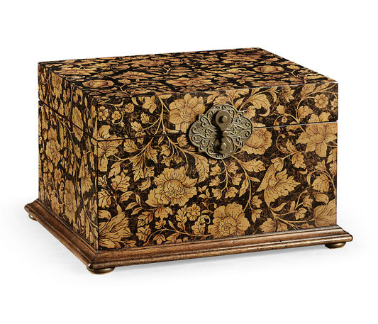 Black Chinoiserie Jewelry Box