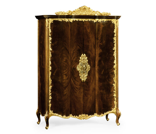 Mahogany & Gilded Carved Armoire