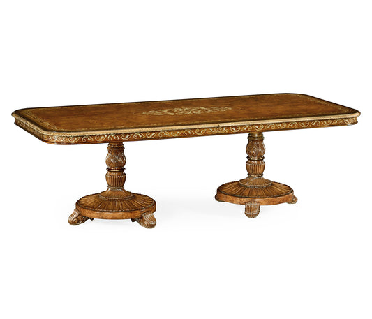 Burl & Mother of Pearl Dining Table