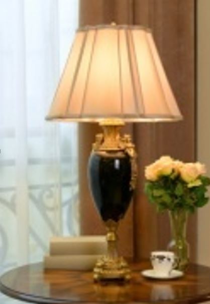 Brass & Porcelain Table Lamp