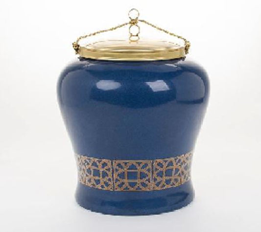 Brass and Porcelain Urn