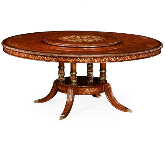 Burl & Mother of Pearl Dining Table