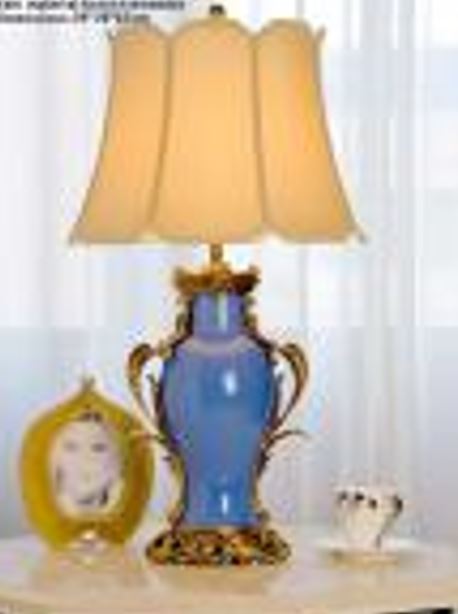 Brass & Porcelain Table Lamp