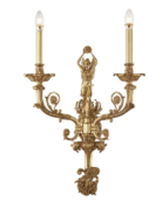 Brass & Crystal Wall Lamp