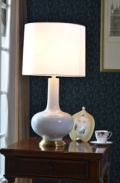 Brass & Porcelain Table Lamp